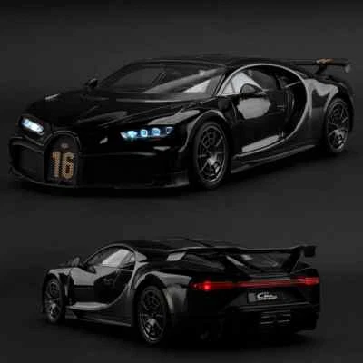 1:18 Scale Bugatti Chiron Alloy Car Model with Lights & Sounds Toy Vehicle - Image 1 of 4