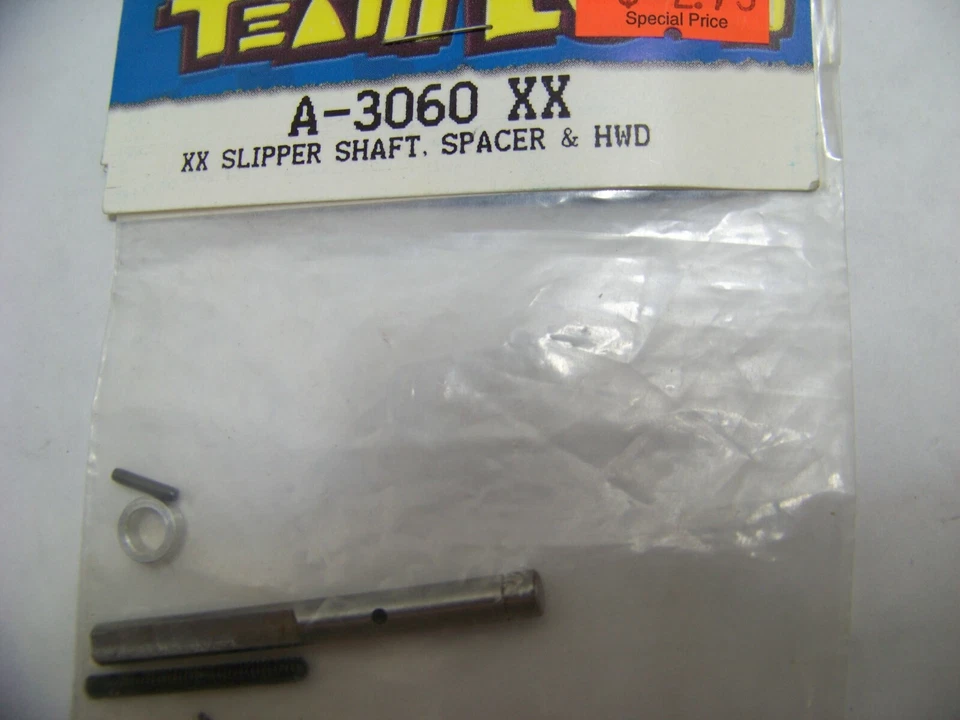 VINTAGE TEAM LOSI LOSA3060  XX SLIPPER SHAFT,  SPACER & HARDWARE - Image 1 of 1