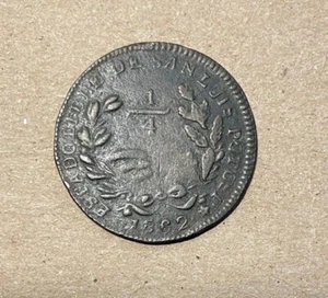 Mexico - 1862 Copper 1/4 Real - Scarcer Type - Picture 1 of 2