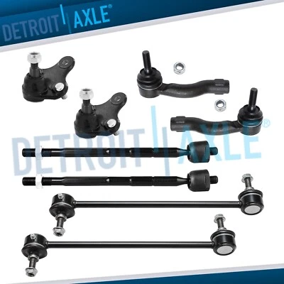 Front Sway Bar Links Lower Ball Joints Tie Rods for 2001 2002 2003 Toyota RAV4 - Image 1 of 4