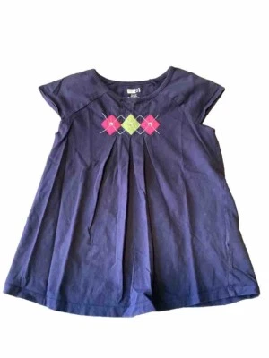 Camisa Crazy 8 Niñas Jóvenes Crew Talla M Mediana 7 8 Azul Marino Rosa Verde Estrás Usada en Excelente Condición Foto 1 de 4