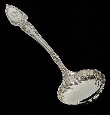 CUCHARÓN DE SALSA DE PLATA ESTERLINA TIFFANY & CO BROOMCORN 7 1/2" Foto 1 de 4