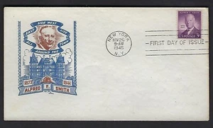 937 Cachet Craft-Ken Boll Cachet FDC - Alfred E. Smith - 3-cents - Picture 1 of 1