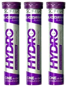 60 SCI-FIT Hydro + Electrolytes & Magnesium Hydration Blackcurrant Tablets 05/27 - Picture 1 of 4
