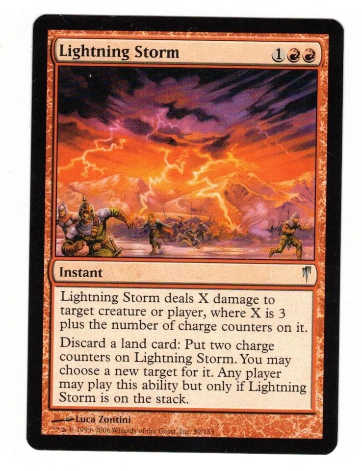 MTG  4X ** LIGHTNING STORM ** X4  Magic Coldsnap - Image 1 of 1