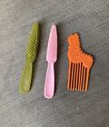Barbie Retro Brushes & Seahorse Hairpick Comb