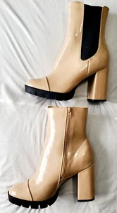 BAMBOO~ Women's "Selective 07" Platform, Heel Boots- Beige/Nude- Size 9 - Picture 1 of 16
