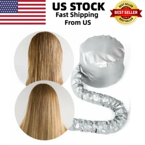 Salon Barber Dryer Bonnet Soft Hair Blow Hood Hat Quick diffuser silver - Picture 1 of 6