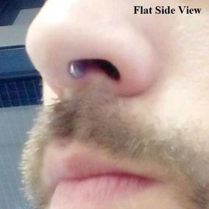 Chirurgenstahl 6 Stärke 10 mm Länge mit Gummiband SEPTUM KEEPER. - Bild 1 von 5