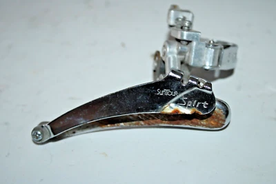 Desviador delantero doble Suntour Spirt 28,6 mm abrazadera plateado touring envío a EE. UU. Foto 1 de 4