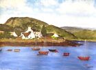 original water colour painting of Plockton Bay, Scotland