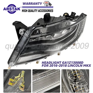 Left Headlight Assembly Headlpam for 2016-2018 Lincoln MKX Factory LED w/AFS - Picture 1 of 11