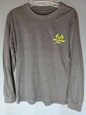 Camiseta de caza Realtree Xtra verde neón con logotipo de ciervo para hombre talla mediana manga larga  Foto 1 de 4