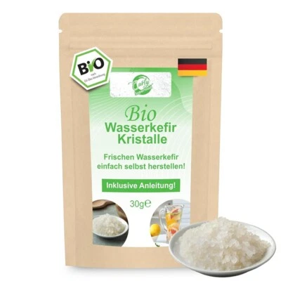 CURLY SUPERFOOD Wasserkefir Kristalle |Bio| 30g Japankristalle