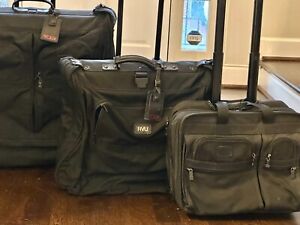 TUMI Rolling Luggage 3 Piece Set / Carry On, Garment Bag and Extended Suitcase