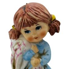 Vintage Gorham Moppets 1971 Fran Mar Little Girl With Blanket Porcelain Figurine