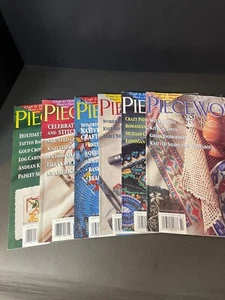 Lot 6 Piecework Magazine Complete 1998 Needlework History Cross Stitch - Picture 1 of 13