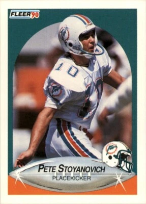1990 Fleer NFL Pete Stoyanovich #248 - Image 1 of 2