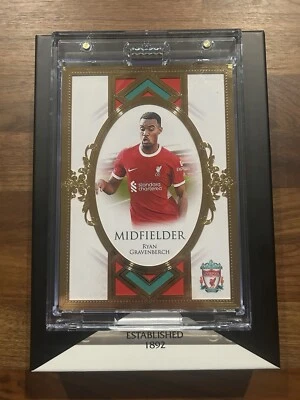 2023-24 Ryan Gravenberch Futera Liverpool XL 23KT Gold Framed 5x7 - 04/06 - Image 1 of 4