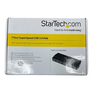 StarTech 7-Port USB 3.0 Hub 5Gbs ST7300USB3B - Picture 1 of 11