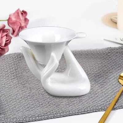 Guanyin Buddha Hand Holder Ceramic Strainer Kung Fu Tea Ceramic for Home - Image 1 of 4