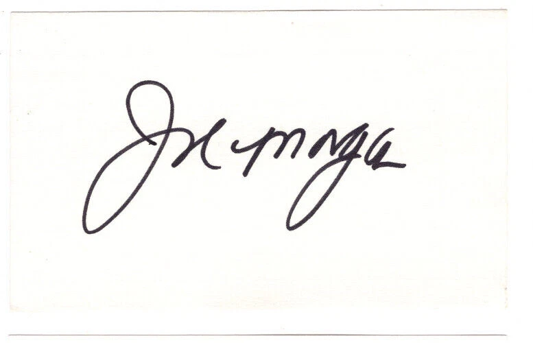 Joe Morgan Signed Index Card / Autographed Baseball HOF Cincinnati Reds - Image 1 of 1
