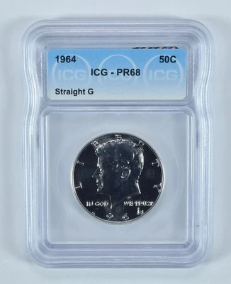 1964 Kennedy Half Dollar Straight G PR68 ICG *6982 - Image 1 of 4
