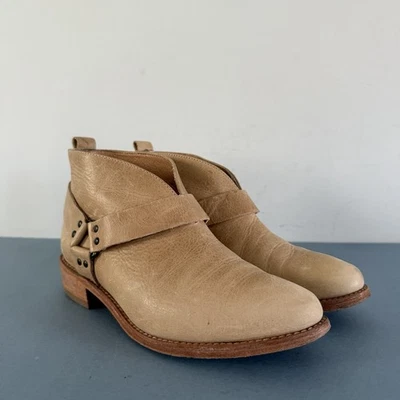 Koolaburra by UGG Santa Barbara Ankle Booties Dame Leather Light Tan Harness 6.5 - Image 1 of 4
