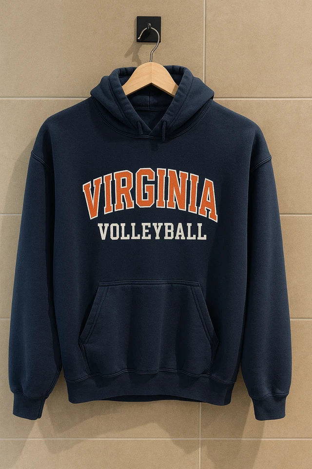 Virginia Volleyball Hoodie – Gildan – Size XL - Image 1 of 4
