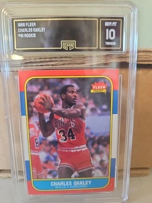 Fleer 1986-87 - Charles Oakley #81 (RC) GMA 10 Foto 1 de 2