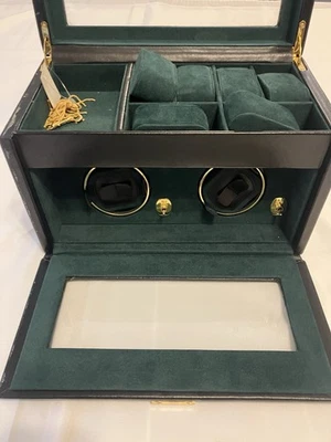 wolf designs watch winder Two Winders Space For 10 Watches - Image 1 of 4