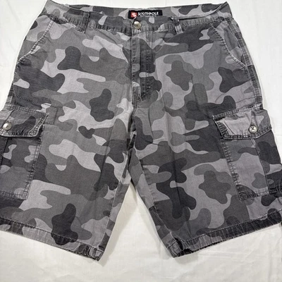 Pantalones Cortos de Carga Para Hombres Southpole Y2K Camuflados Lona Gris Patinador Talla 38 Foto 1 de 4