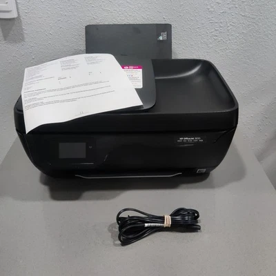HP OfficeJet 3830 All-in-One Wireless Printer Scan Copy Fax –  NO INK .Tested - Image 1 of 4