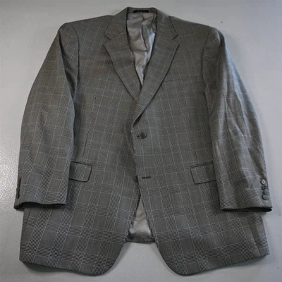 Blazer Traje Chaqueta Abrigo Deportivo Hart Shaffner Marx 46R Gris Cuadros Lana EE. UU. Para Hombre Foto 1 de 4