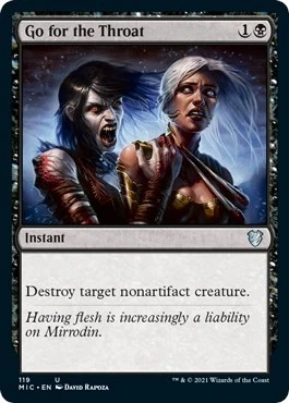Go for the Throat 119 NM Normal Commander: Innistrad: Midnight Hunt MTG EN - Image 1 of 1