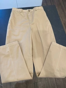 Brooks Brothers Boys Cotton Twill Khakis 14 29” Inseam Flat Front - Picture 1 of 3