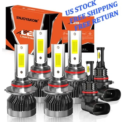 Kit de 6 faros LED + bombillas antiniebla haz alto/bajo para Mazda Miata 2004-2005 Foto 1 de 4