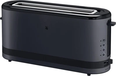 Küchenminis Long Slot Toaster Deep Black Design 2-Slice Toaster Compact for - image 1 of 4