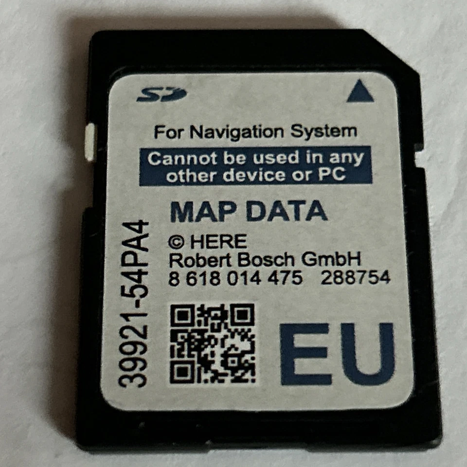 SUZUKI SLDA 39921-54PA4 SAT NAV SD CARD MAP SWIFT SX4 S-CROSS VITARA GENUINE - Image 1 of 1