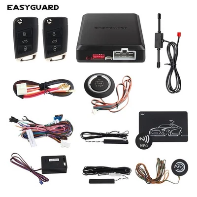 EasyGuard auto alarm passive entry remote starter keyless go Car finding DC12V - Image 1 of 4