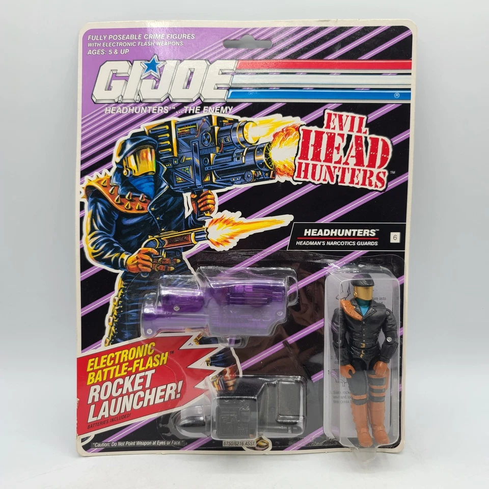 Gi Joe Evil Head Hunters Headhunters Narcotics Guard Action Figure 1991 Hasbro