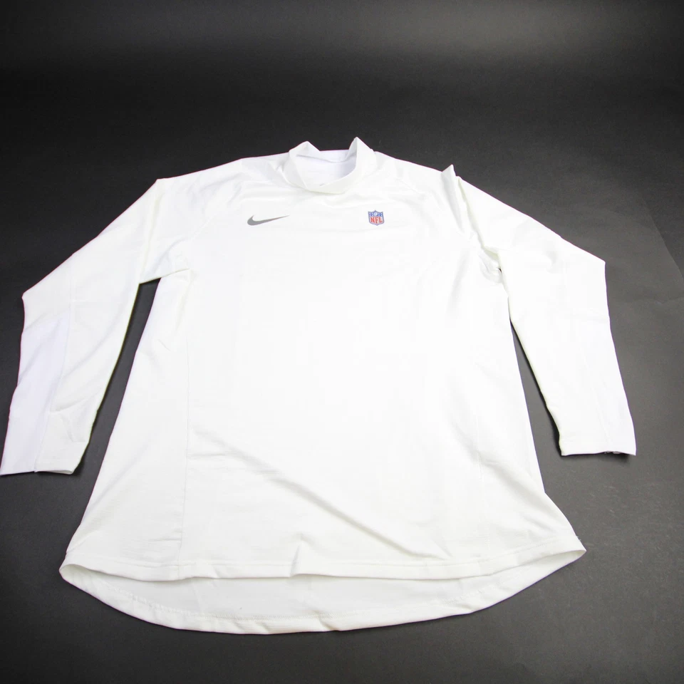 Camiseta de compresión New York Jets Nike NFL On Field para hombre blanca usada Foto 1 de 1