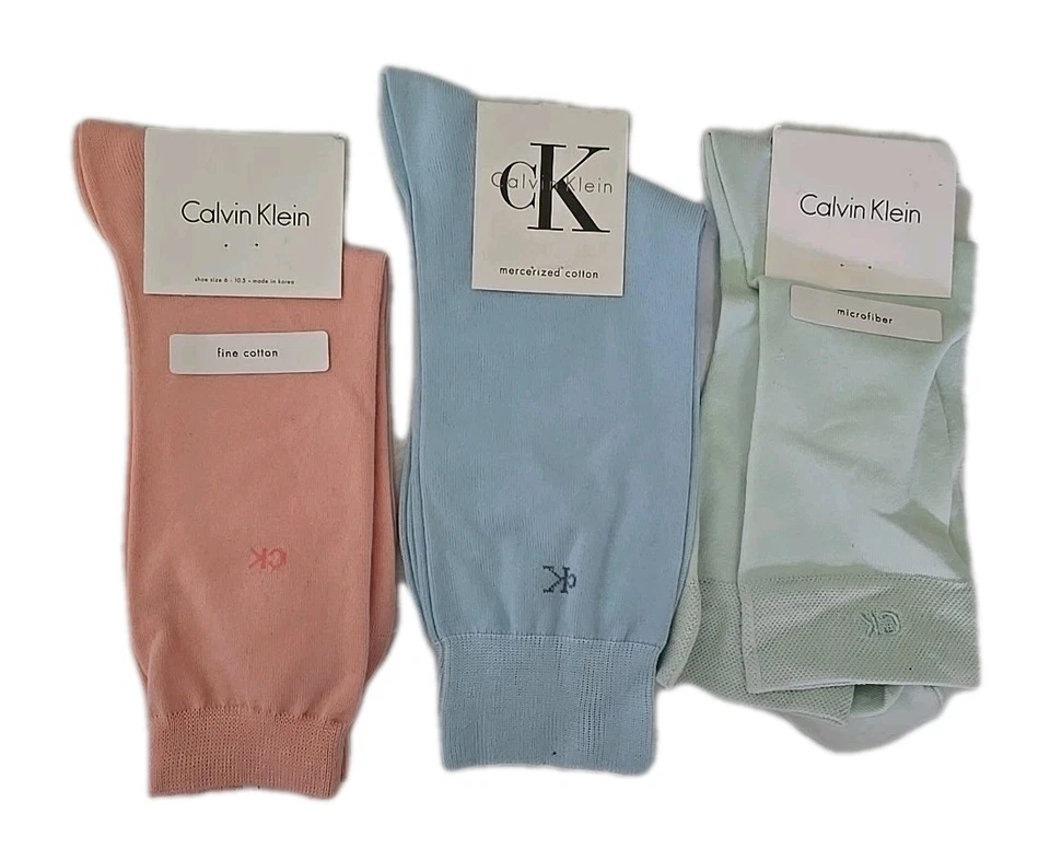 Nuevos calcetines de cachemir CALVIN KLEIN C-K para mujer, talla 6-10, nuevos con etiqueta  Foto 1 de 1