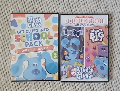 Blues Clues DVD Get Clued Into School Pack & Double Pack Bluestock w/ Big Band - Image 1 of 4