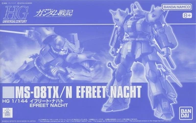 Bandai HGUC 1/144 HG MS-08TX/N Efreet Nacht Mobile Suit Gundam Gunpla Model Kit - Image 1 of 4