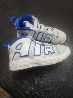 Nike Air More Uptempto (TD) ‘Summit White Racer Blue FN4856-100 Toddler Size 10C - Image 1 of 4