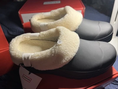 Mujer Hunter Play Sherpa Zueco Aislado Talla 9 Invierno Zapatos Impermeable Negro  Foto 1 de 4
