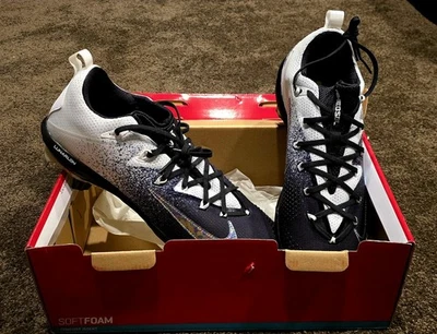 Nike Vapor Ultrafly Elite Baseball Cleats Men's 12.5 Lunarlon Black White - Image 1 of 4