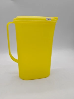 Tupperware Getränkebehälter TOP Zustand Saft hell gelber Deckel Krug Kanne Milch - Bild 1 von 4