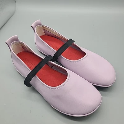 Camper Derecho Mary Janes Cuero Púrpura Claro Ballet Pisos Talla US 6/EUR 36 NUEVO Foto 1 de 4